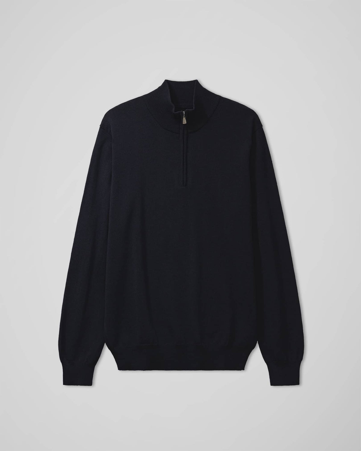 The Merino Quarter Zip | Navy